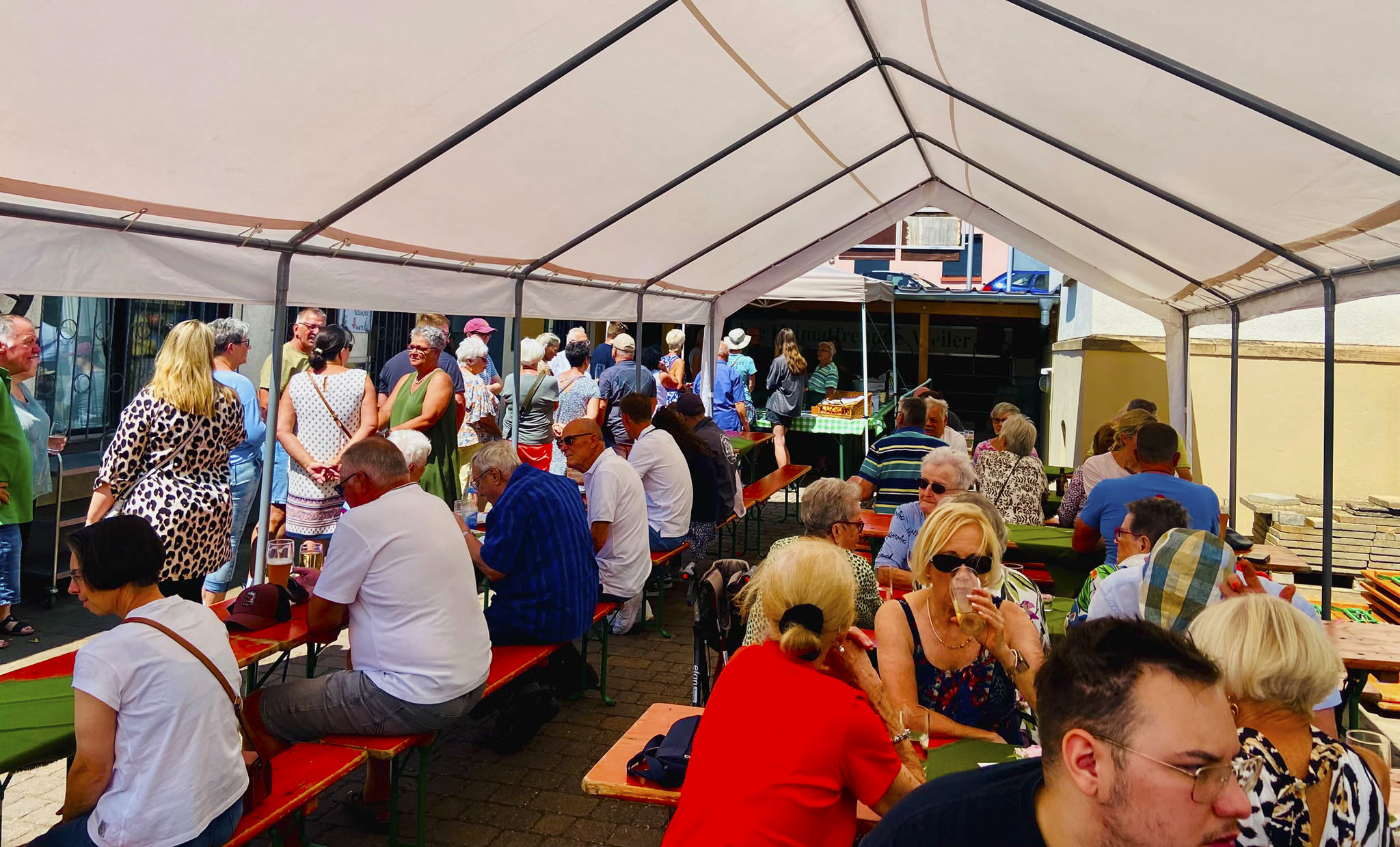 Nachkerb/Werkstattfest im Rathaushof am Sonntag ein voller Erfolg